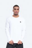 Бавовняний лонгслів Wood Wood Long Sleeve Wood Wood колір білий однотонний 10005402.2323-BRIGHT