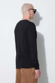Бавовняний лонгслів Wood Wood Long Sleeve Wood Wood колір чорний однотонний 10005402.2323-BRIGHT