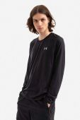 Лонгслів Under Armour Streaker Longsleeve чоловічий колір чорний однотонний 1370322-001