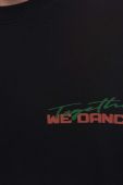 Бавовняний лонгслів Wood Wood колір чорний з принтом 12315403.2106-BLACK