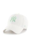 Кепка 47brand New York Yankees колір білий з аплікацією (2349944)