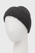 Шапка Pieces колір чорний з товстого трикотажу