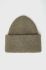 Шапка Pieces колір зелений з товстого трикотажу