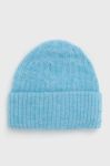 Шапка з домішкою вовни American Vintage колір блакитний