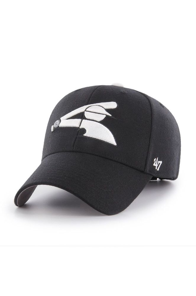Кепка 47brand колір чорний з аплікацією (1368185)
