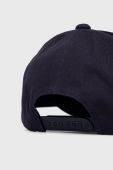 Шапка EA7 Emporio Armani колір синій з принтом