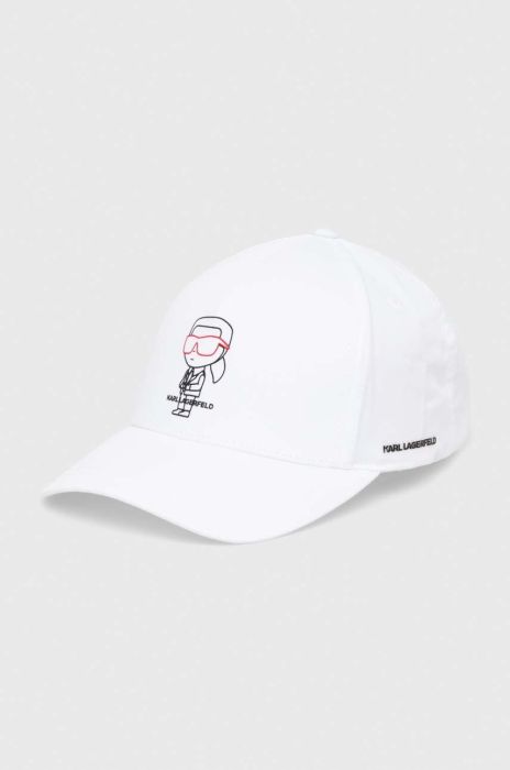 Кепка Karl Lagerfeld колір чорний з принтом (3383022)