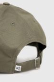 Бавовняна бейсболка Marc O'Polo колір зелений однотонна