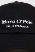 Бавовняна бейсболка Marc O'Polo колір чорний однотонна