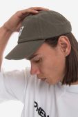 Бавовняна бейсболка Wood Wood Eli AA колір зелений з аплікацією 10250811.7083-OFFWHITE