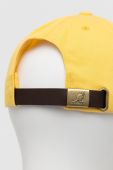 Кепка Kangol колір жовтий з аплікацією