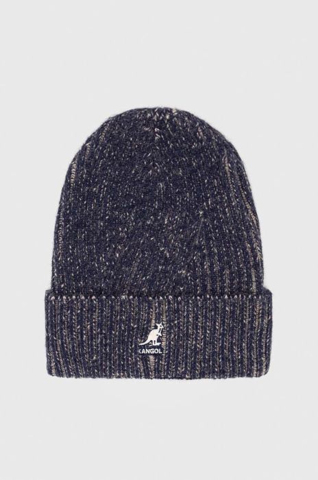 Шапка з домішкою вовни Kangol колір синій