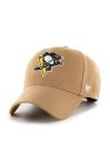 Кепка з домішкою вовни 47brand NHL Pittsburgh Penguins колір бежевий з аплікацією (3255718)