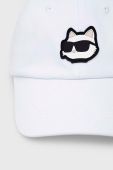 Кепка Karl Lagerfeld колір білий з аплікацією (3068142)