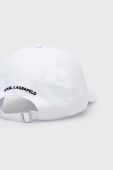 Кепка Karl Lagerfeld колір білий з аплікацією (3068142)