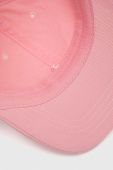 Бавовняна бейсболка Kangol колір рожевий однотонна