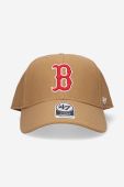 Кепка 47brand Boston Red Sox колір коричневий з аплікацією