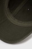 Бавовняна бейсболка Wood Wood Low Profile колір зелений однотонна 12110804.7083-OFFWHITE (3581368)
