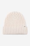 Вовняна шапка Wood Wood Aisha колір білий з товстого трикотажу вовна 12230800.4038-OFFWHITE