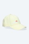 Бавовняна бейсболка Ellesse Arran Cap колір жовтий з аплікацією SAJA1931-yellow