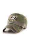 Бавовняна бейсболка 47brand NHL Anaheim Ducks колір зелений візерунок