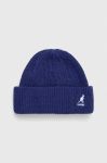 Шапка Kangol з товстого трикотажу колір блакитний