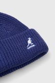 Шапка Kangol з товстого трикотажу колір блакитний
