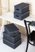 Bigso Box of Sweden набір ящиків для зберігання Joachim (5-pack) колір чорний