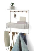 Umbra Настінна вішалка з поличкою колір білий (2151758)