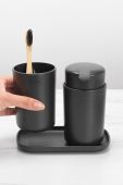 Brabantia Набір аксесуарів для ванної кімнати (3-pack) колір сірий