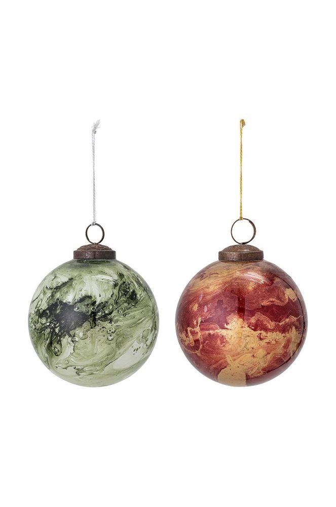 Bloomingville набір ялинкових куль (2-pack) колір барвистий (2753334)