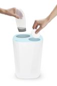 Joseph Joseph Смітник для ванної кімнати для роздільного збору сміття Split колір блакитний (2726807)