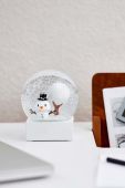 Декоративна куля Hoptimist Snowman Snow Globe L колір білий