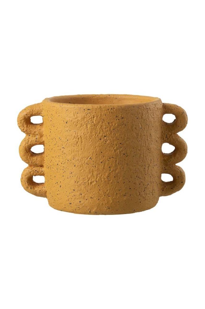 Горщик J-Line Zenia Ceramic Ochre Medium колір жовтий