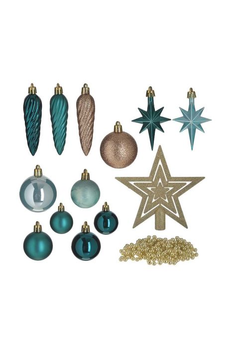 Різдвяні прикраси 50-pack колір барвистий