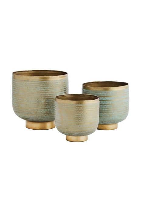 Набір квіткових горщиків Madam Stoltz 3-pack колір барвистий (3632503)