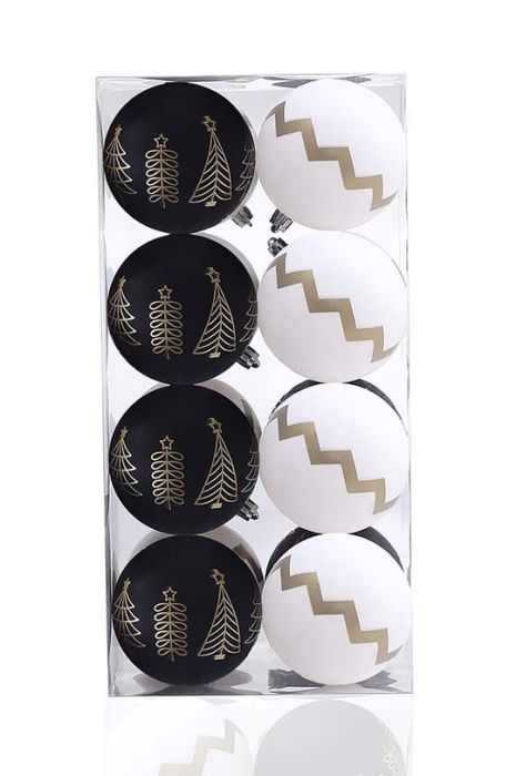 Набір ялинкових куль  8-pack колір барвистий