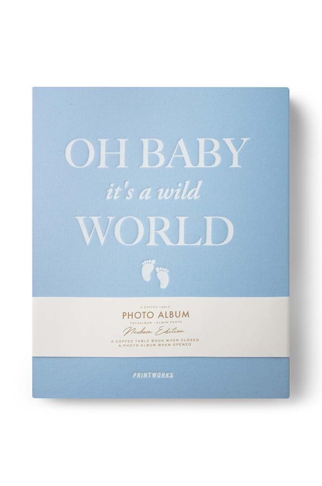 Фотоальбом Printworks Baby It's a Wild World колір блакитний