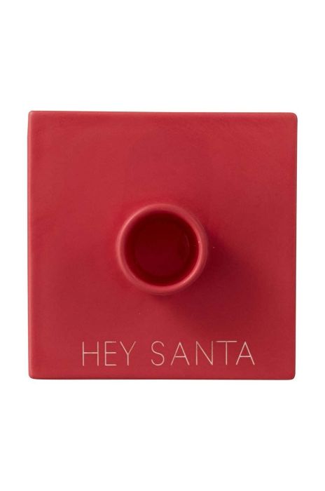 Декоративний свічник Design Letters Square Favourites колір червоний