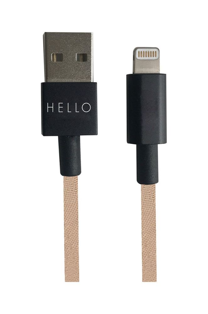 Design Letters Кабель для зарядки USB-C Lightning 1 m колір бежевий (2602162)