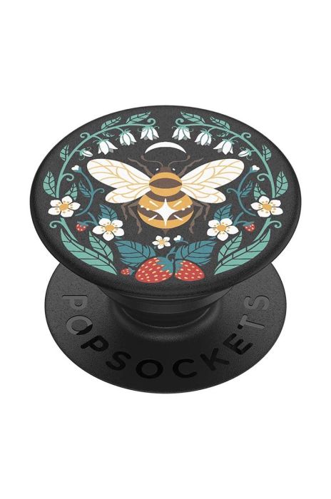Тримач та підставка для телефону Popsockets Bee Boho колір чорний