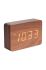 Будильник Karlsson LED Square колір коричневий