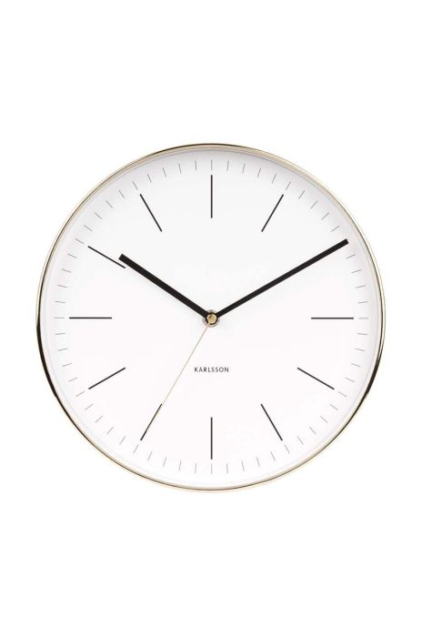 Настінний годинник Karlsson Minimal колір білий