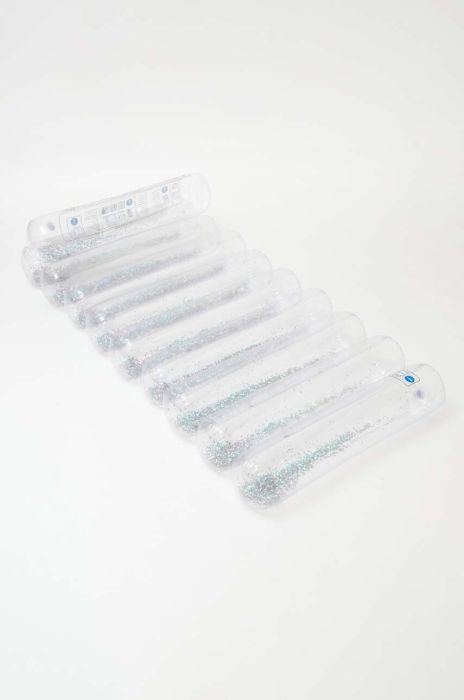 Надувний матрац для плавання SunnyLife Lilo Glitter колір прозорий