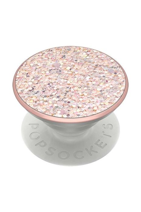 Тримач та підставка для телефону Popsockets Sparkle Rose колір барвистий