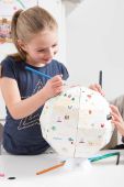 Глобус для розфарбовування Donkey DIY My First Globe колір білий