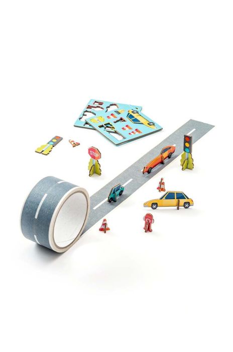 Набір з самоклеючою стрічкою Donkey My first Autobahn колір барвистий