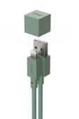 Зарядний usb кабель Avolt Cable 1, USB A to Lighthtning, 1,8 m колір зелений