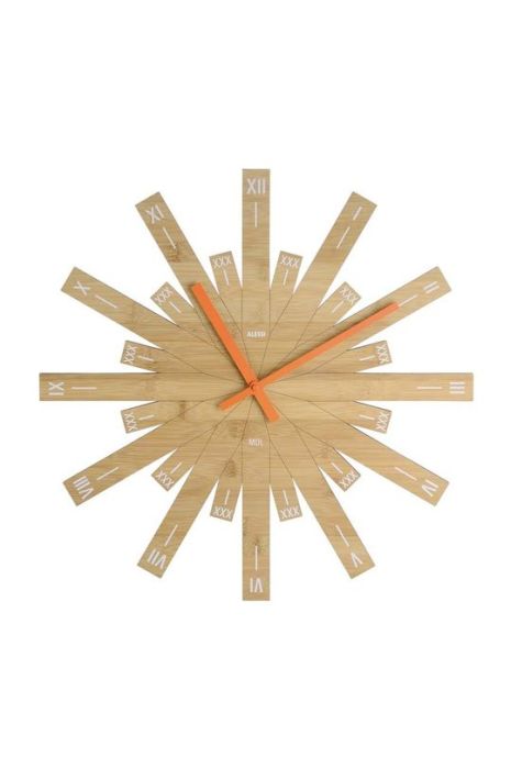 Настінний годинник Alessi Raggiante колір бежевий