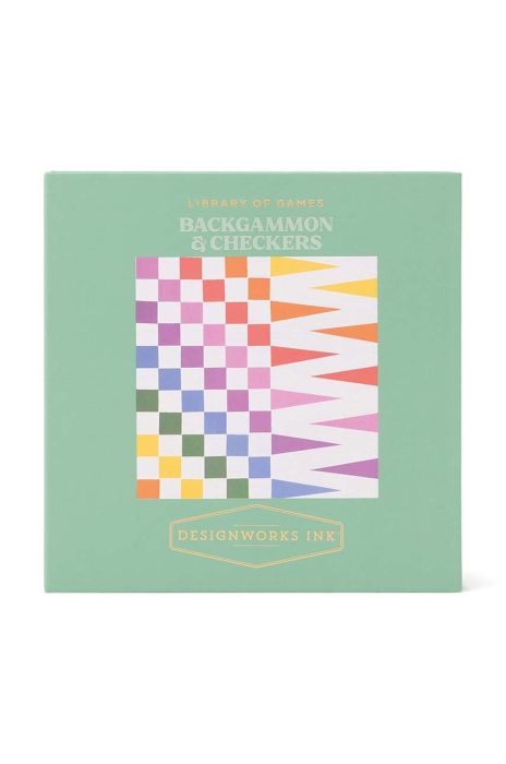 Настільна гра Designworks Ink Checkers / Backgammon колір барвистий